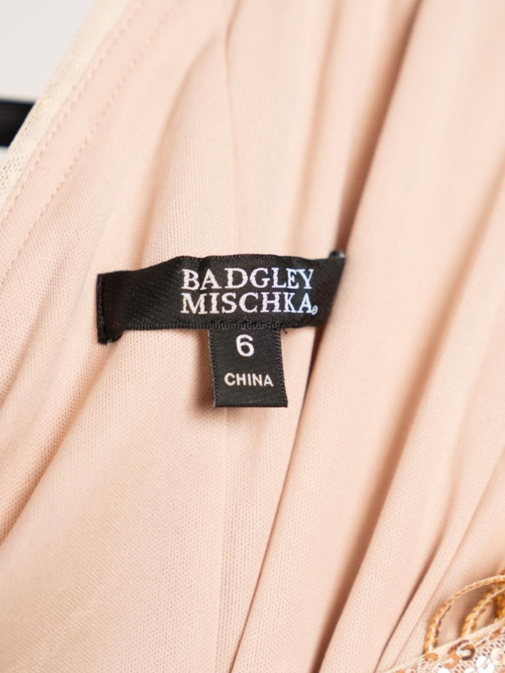 BADGLEY MISCHKA Gold dress - Picture 7 of 8